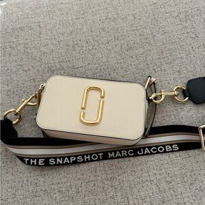 Marc Jacobs Cream and Gold Crossbody Bag